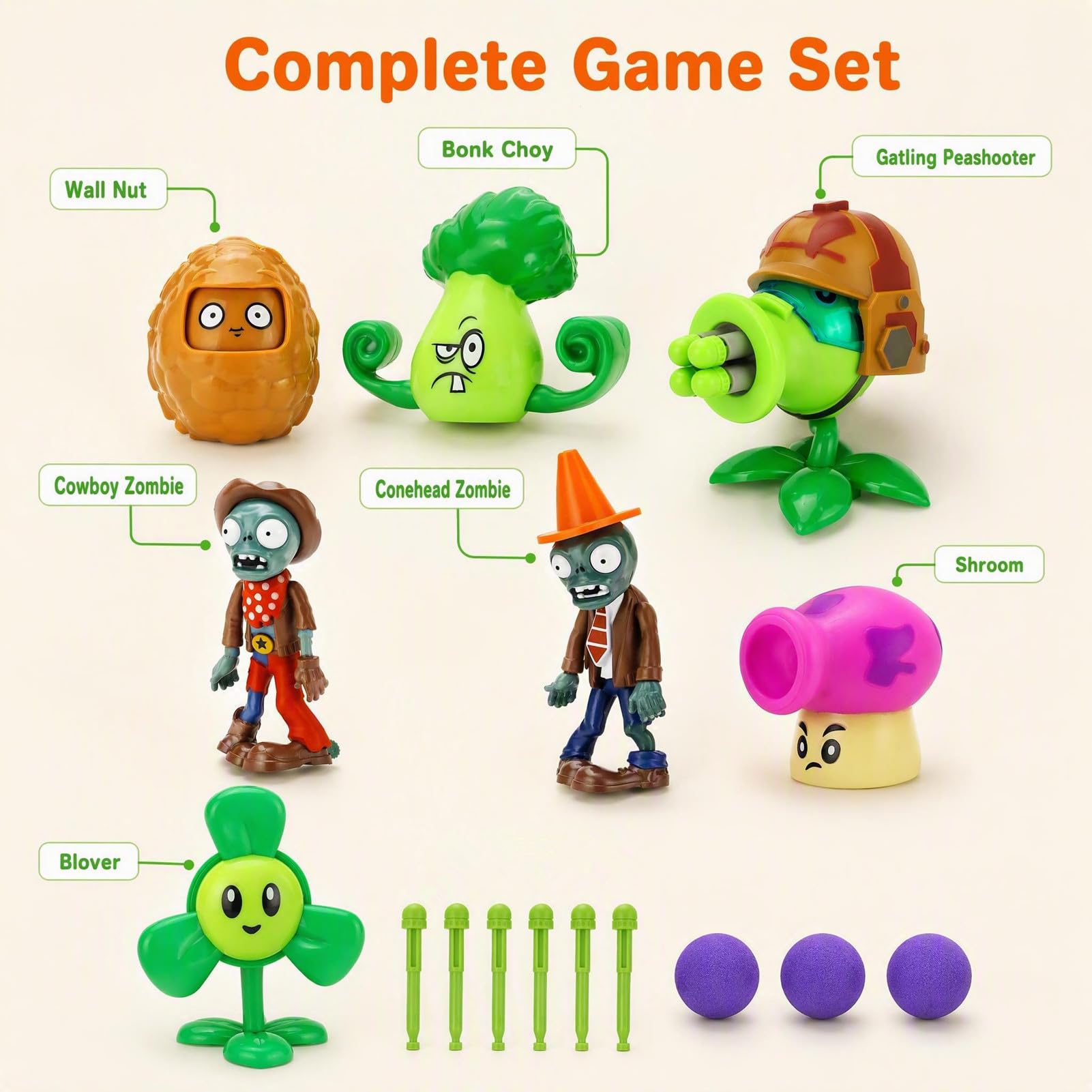 Amazon.co.jp: JHESAO 植物とゾンビのおもちゃ アクションフィギュア